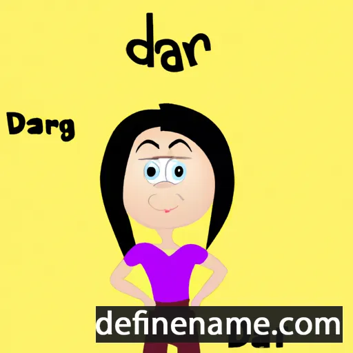 cartoon of the name Darja