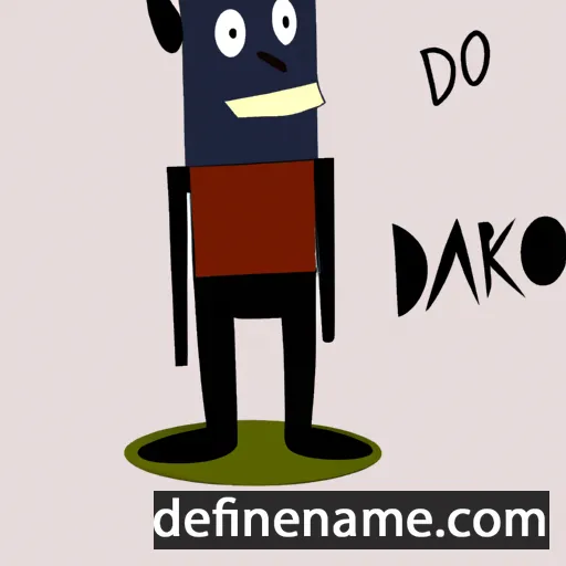 cartoon of the name Darko