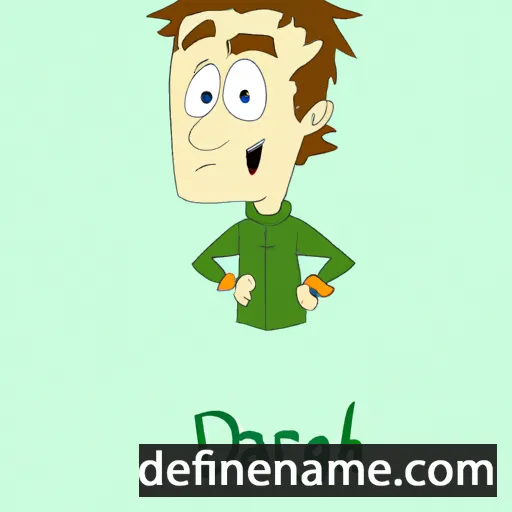 cartoon of the name Darragh