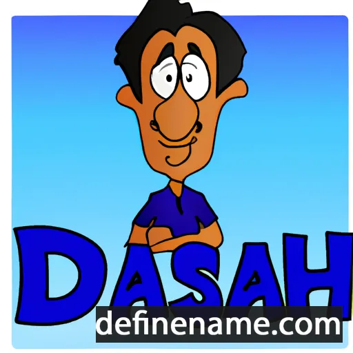 cartoon of the name Darshan