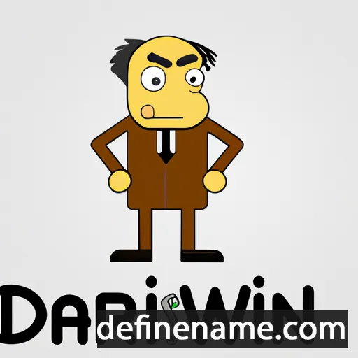 cartoon of the name Darwin