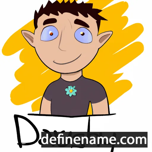 cartoon of the name Daryush