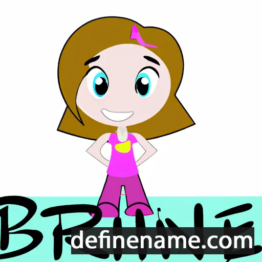 cartoon of the name Brinlee