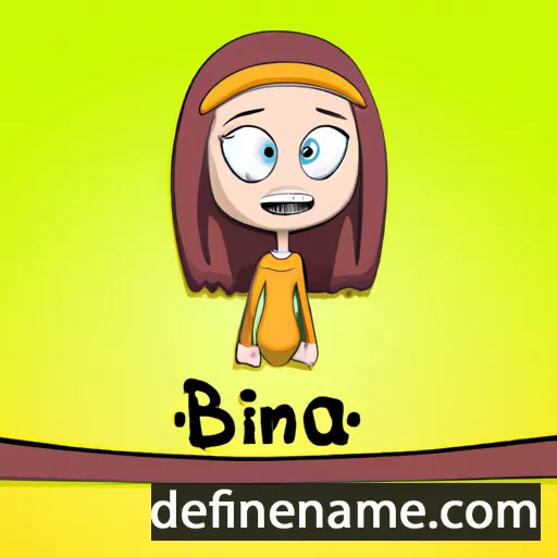 cartoon of the name Brinna