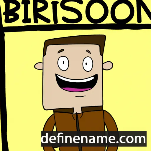 cartoon of the name Brinson