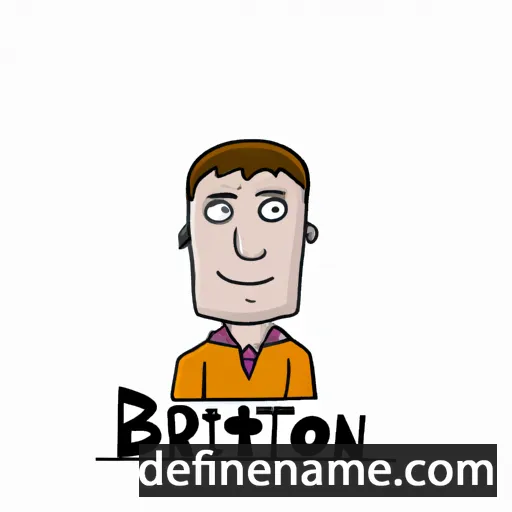 cartoon of the name Brinton