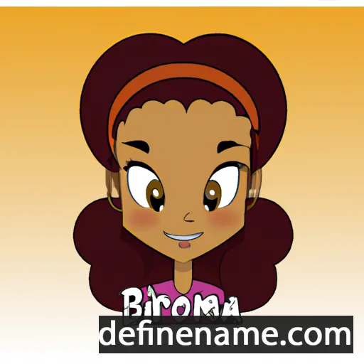 cartoon of the name Brionna