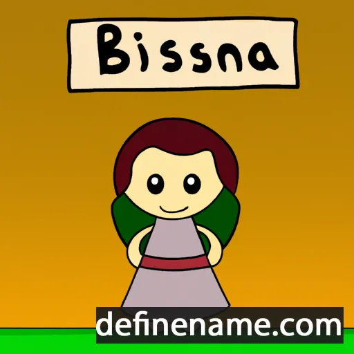 cartoon of the name Brisenia