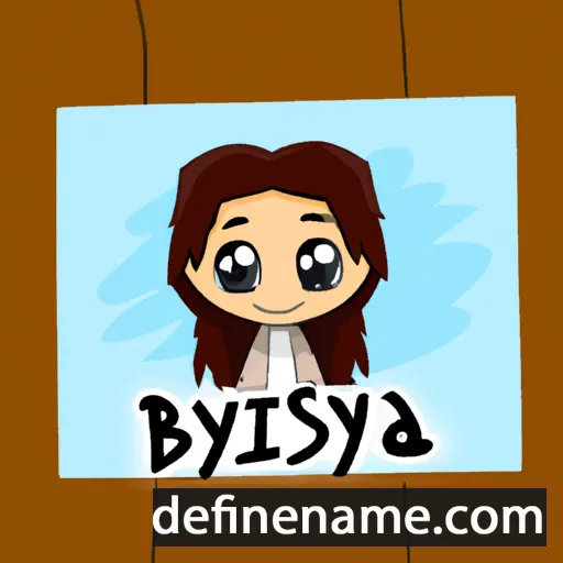 cartoon of the name Briseyda