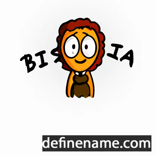 cartoon of the name Brista