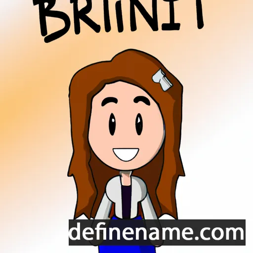 cartoon of the name Britani