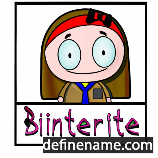 cartoon of the name Britannie