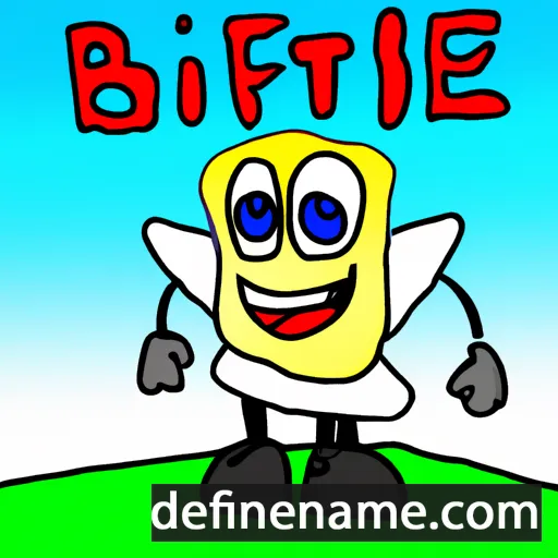 cartoon of the name Brite