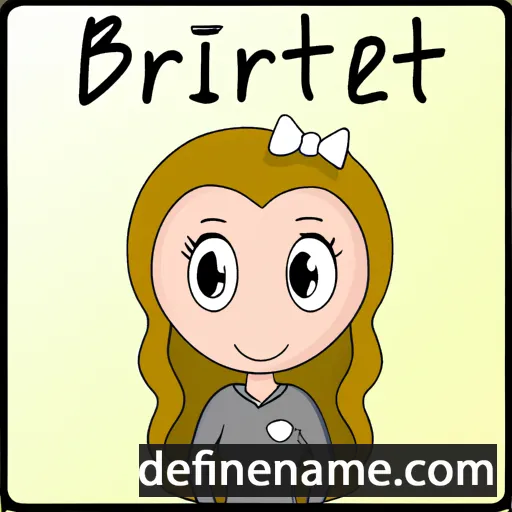 cartoon of the name Britmarie