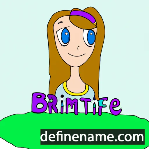 cartoon of the name Brittanie