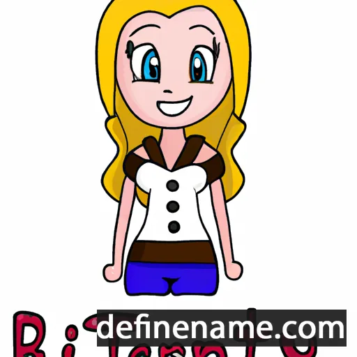 cartoon of the name Britteny