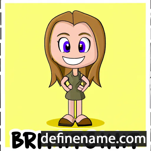 cartoon of the name Brittleigh