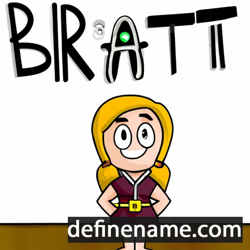 cartoon of the name Brittmari