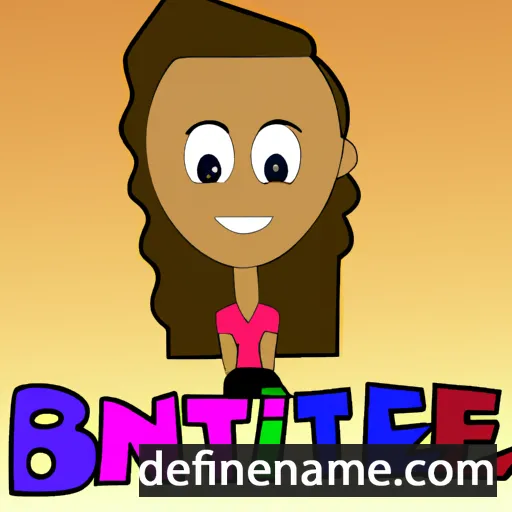 cartoon of the name Brittnee