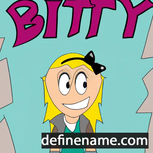 cartoon of the name Britty