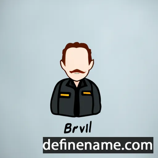 cartoon of the name Brivael