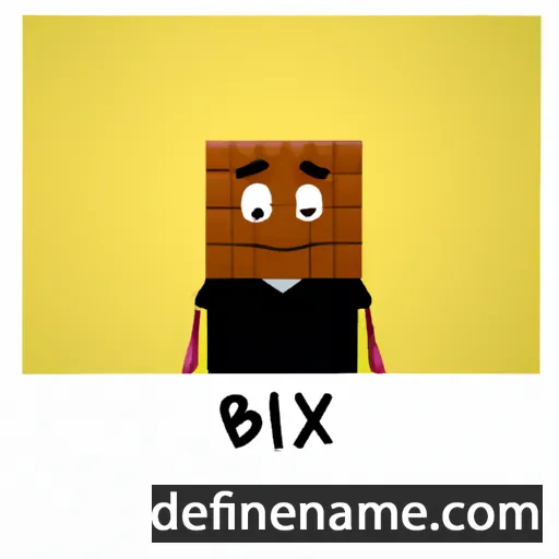 cartoon of the name Brix