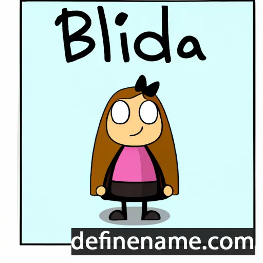 cartoon of the name Brixhilda