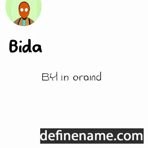 cartoon of the name Brixida