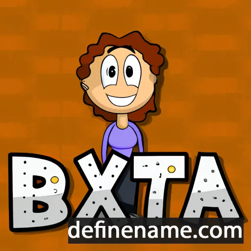 cartoon of the name Brixta