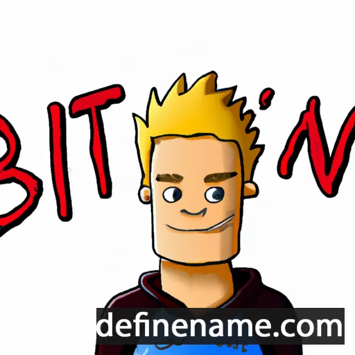 cartoon of the name Brixten