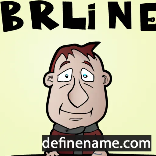 cartoon of the name Brønnil