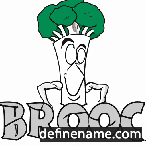 cartoon of the name Broc