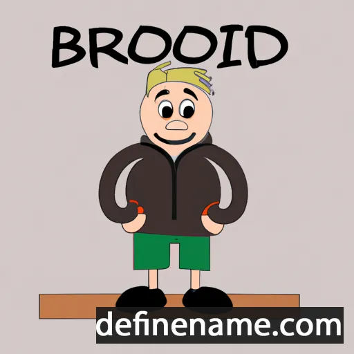 cartoon of the name Brodin