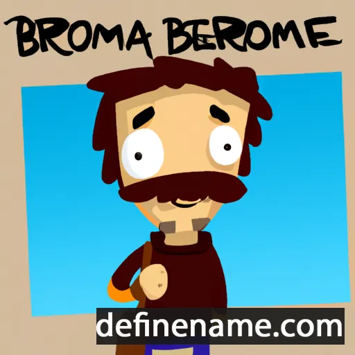 cartoon of the name Bromero