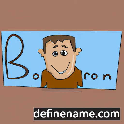 cartoon of the name Bron