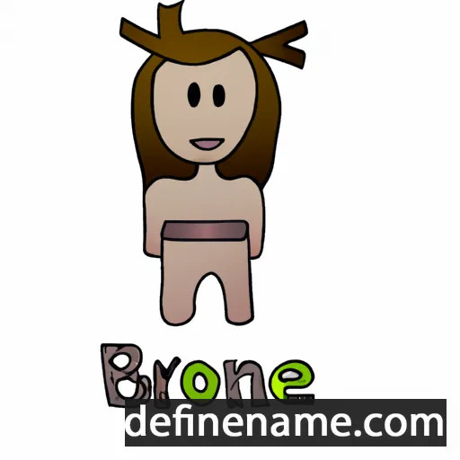 cartoon of the name Bronė