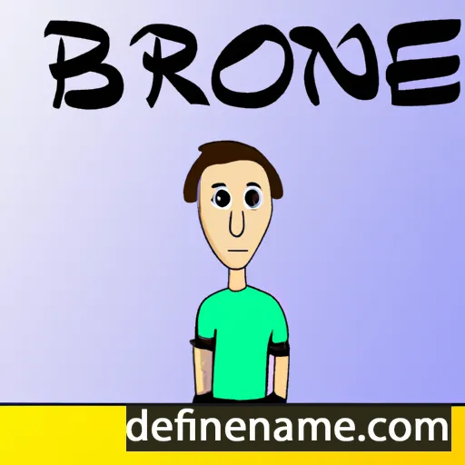 cartoon of the name Brone