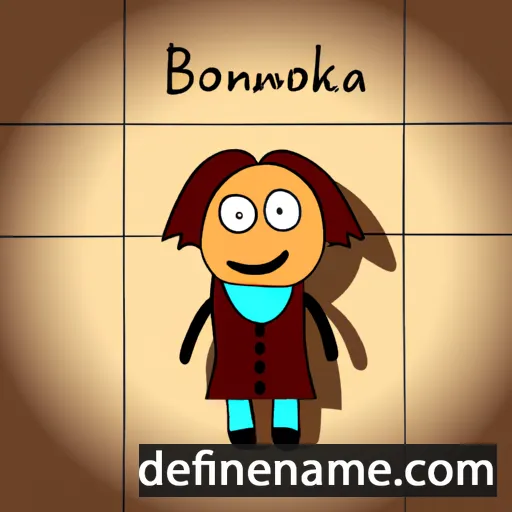 cartoon of the name Broneczka