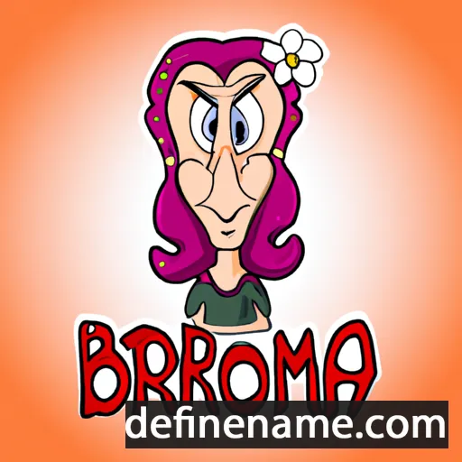 cartoon of the name Bronimira