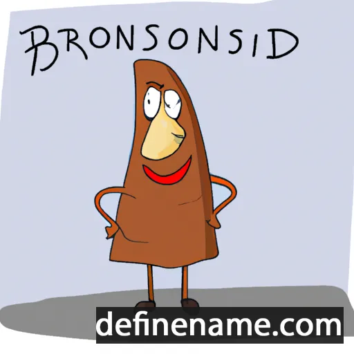 cartoon of the name Bronisąd