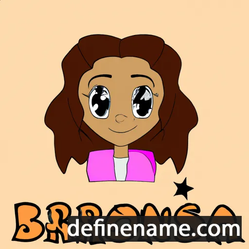 cartoon of the name Bronisa