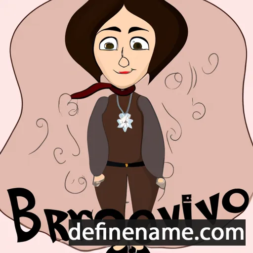 cartoon of the name Bronislova