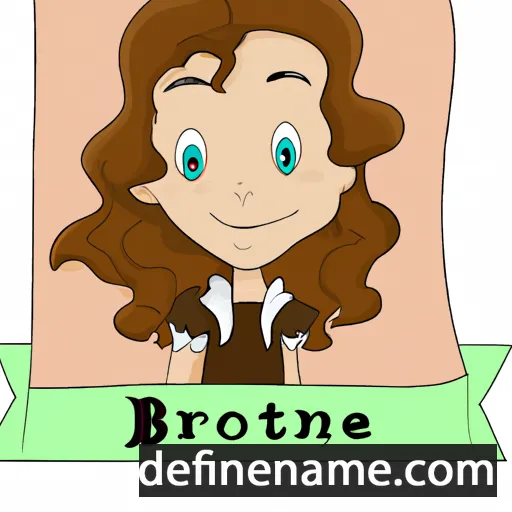 cartoon of the name Bronte