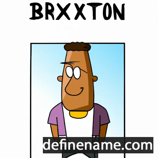 cartoon of the name Bronxton