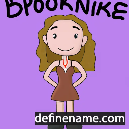 cartoon of the name Brookanne