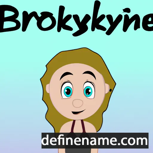 cartoon of the name Brookelynn