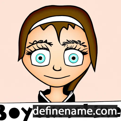 cartoon of the name Brookelynne