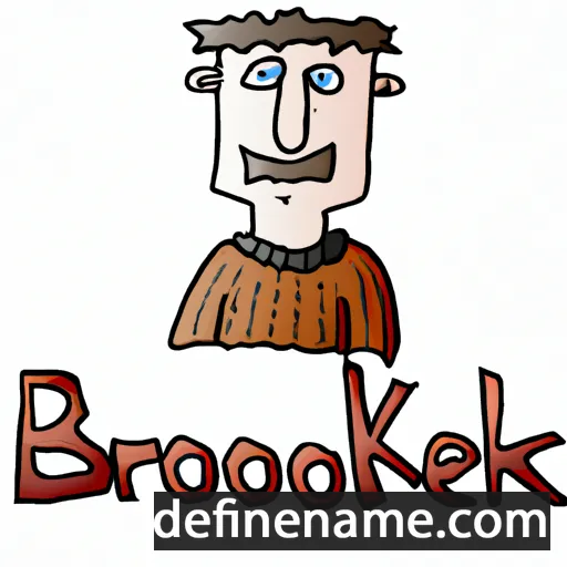 cartoon of the name Brooker