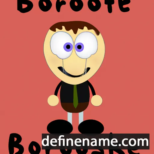 cartoon of the name Brooksie