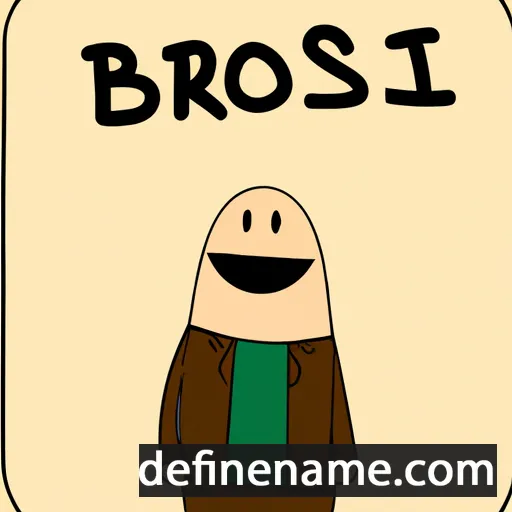 cartoon of the name Brosi